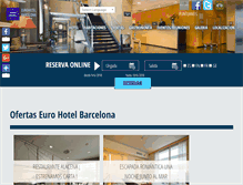 Tablet Screenshot of eurohotelbarcelona.com